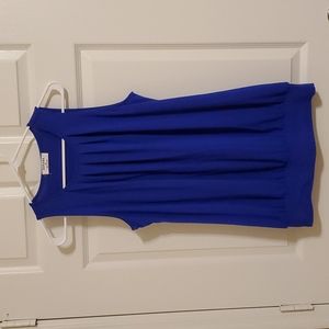 Soft tunic tank in a rich purple blue color